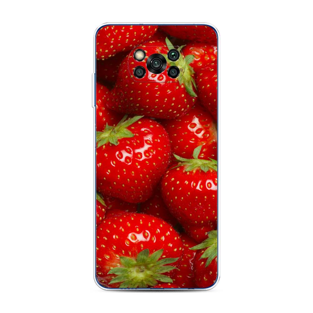 

Чехол Awog на Poco X3/X3 Pro "Клубника", Разноцветный, 39250-10