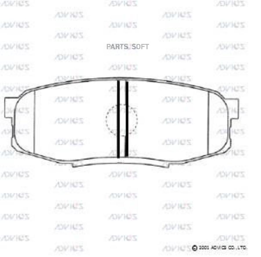 Тормозные колодки ADVICS дисковые A2N159