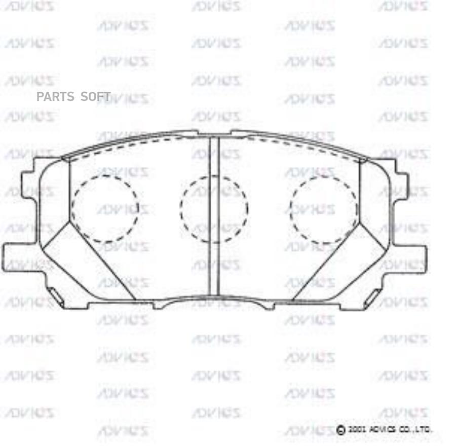

Тормозные колодки ADVICS дисковые A1N110