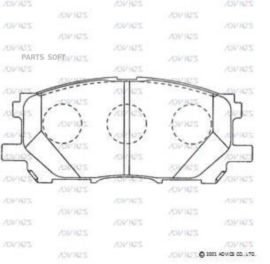 Тормозные колодки ADVICS дисковые A1N110