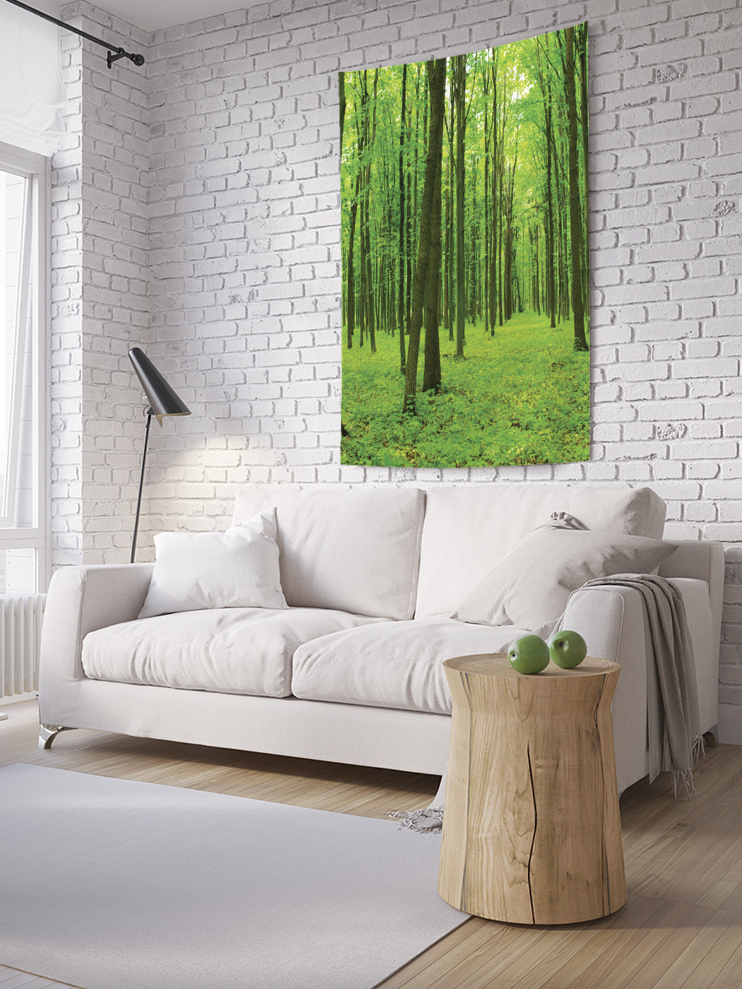 

Вертикальное фотопанно на стену JoyArty Скромный лес 150x200 см, Скромный лес