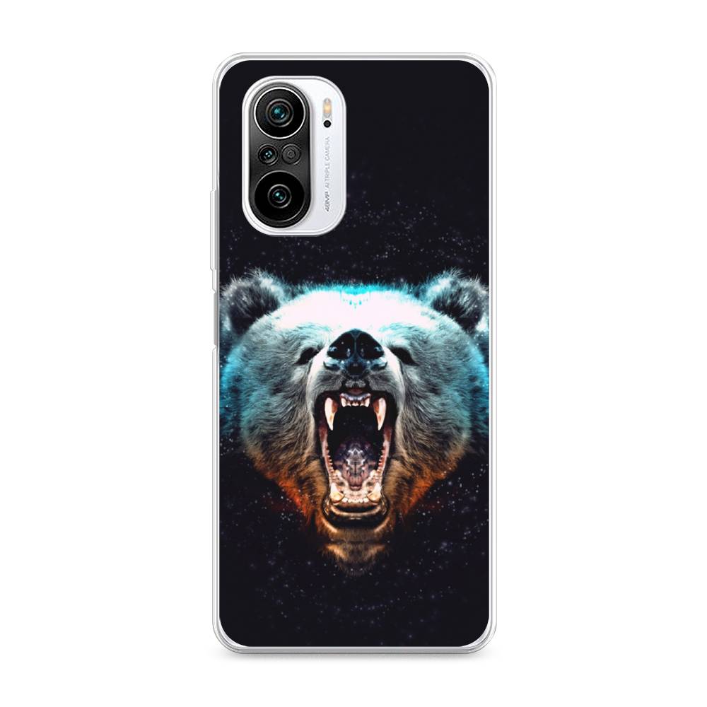 

Чехол Awog на Xiaomi Redmi K40 "Медведь", Разноцветный, 310950-2