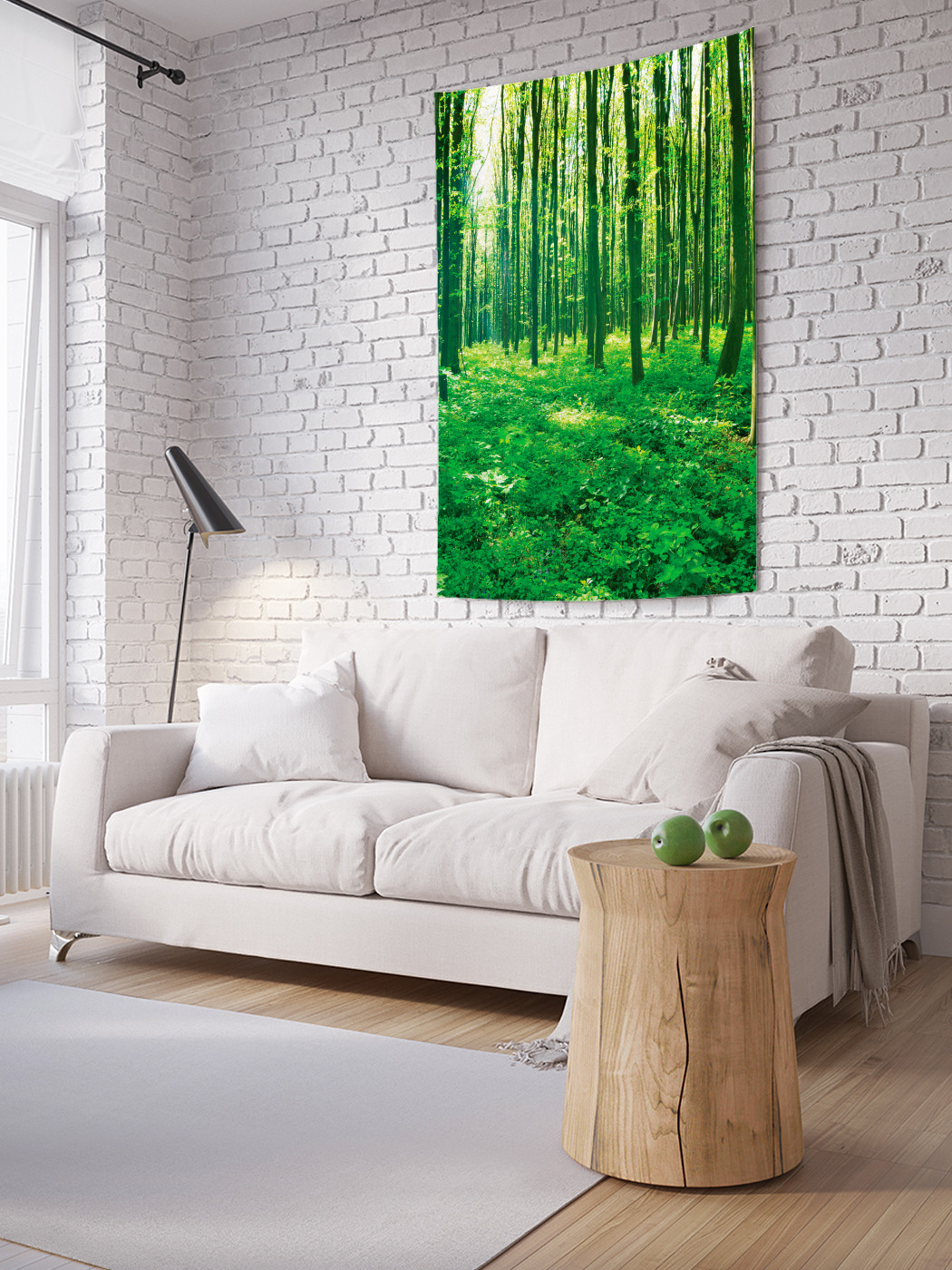 

Вертикальное фотопанно на стену JoyArty Зеленый лес 150x200 см, Зеленый лес