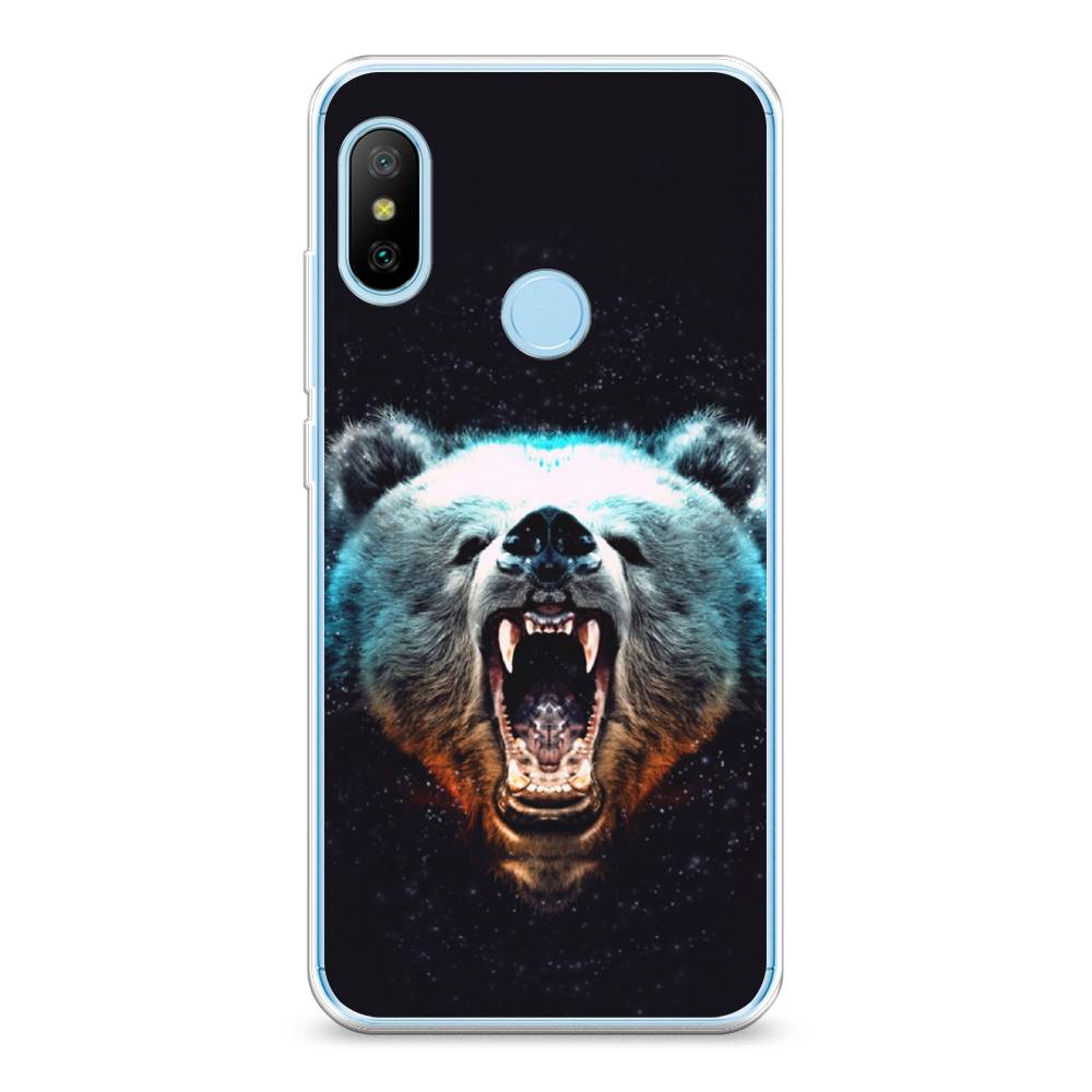 

Чехол Awog на Xiaomi Redmi 6 Pro/6 Plus/Mi A2 Lite "Медведь", Разноцветный, 33950-2