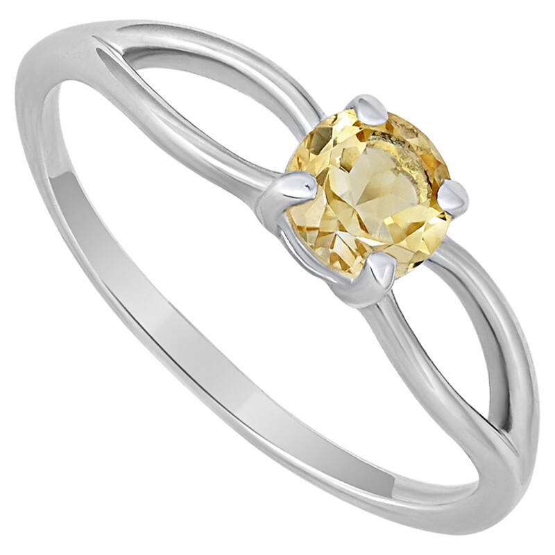 

Кольцо из серебра с цитрином р.  LAZURIT-ONLINE 7708AG, 7708AG