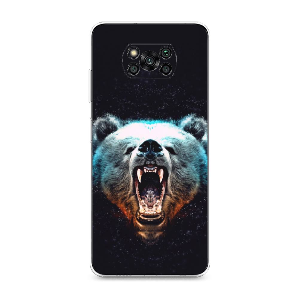 

Чехол Awog на Poco X3/X3 Pro "Медведь", Разноцветный, 310650-2