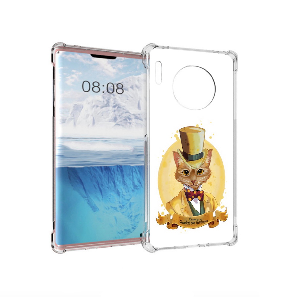 

Чехол MyPads Tocco для Huawei Mate 30 Pro кот юрист, Прозрачный, Tocco