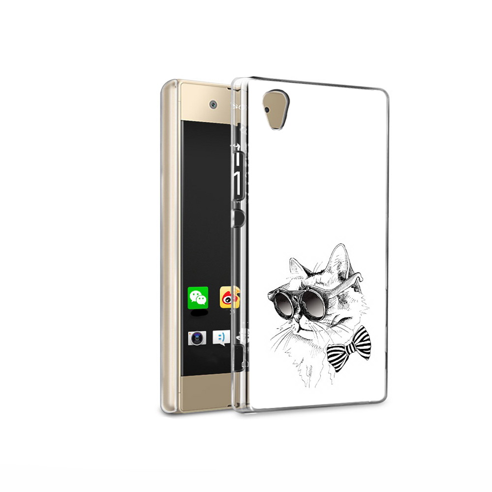 Чехол MyPads Tocco для Sony Xperia XA1 Ultra крутая кошка в очках (PT67027.252.421)
