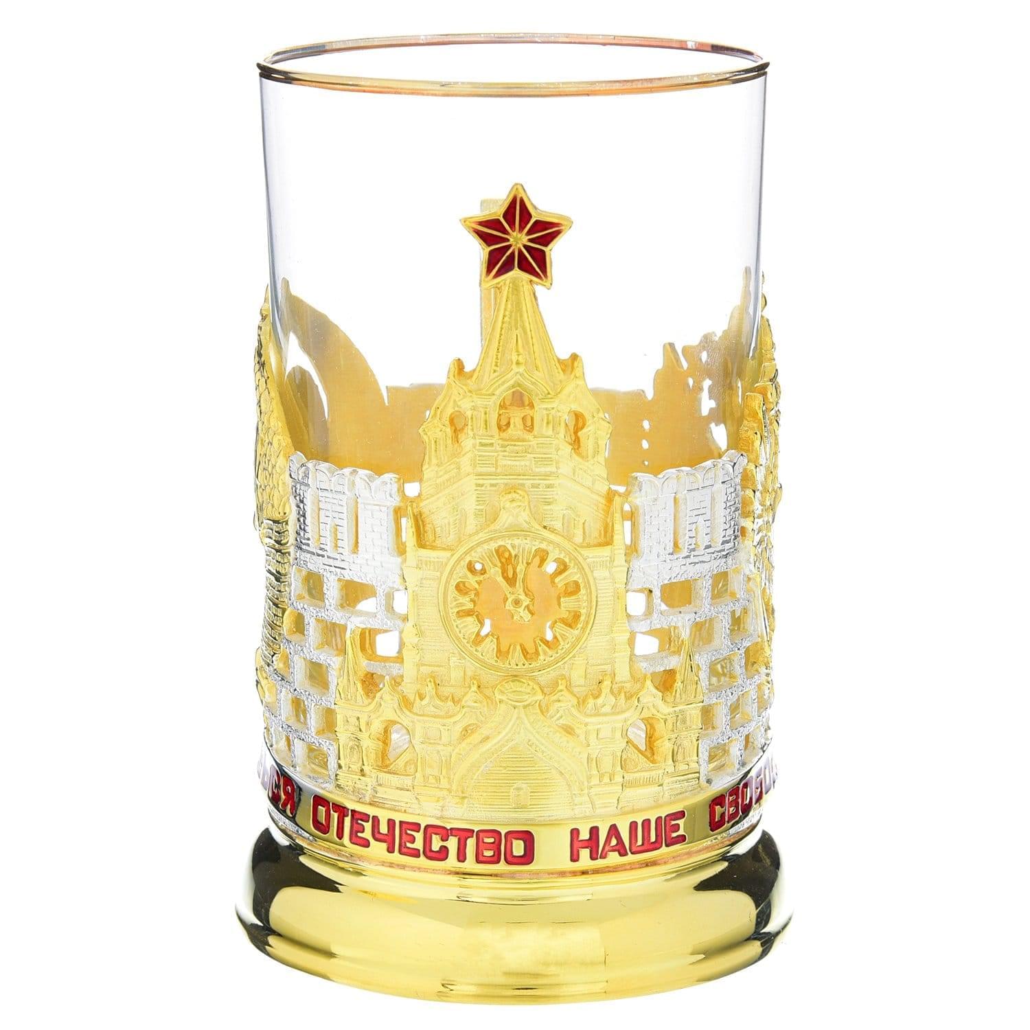 

Подстаканник позолоченный "Славься, Отечество..."