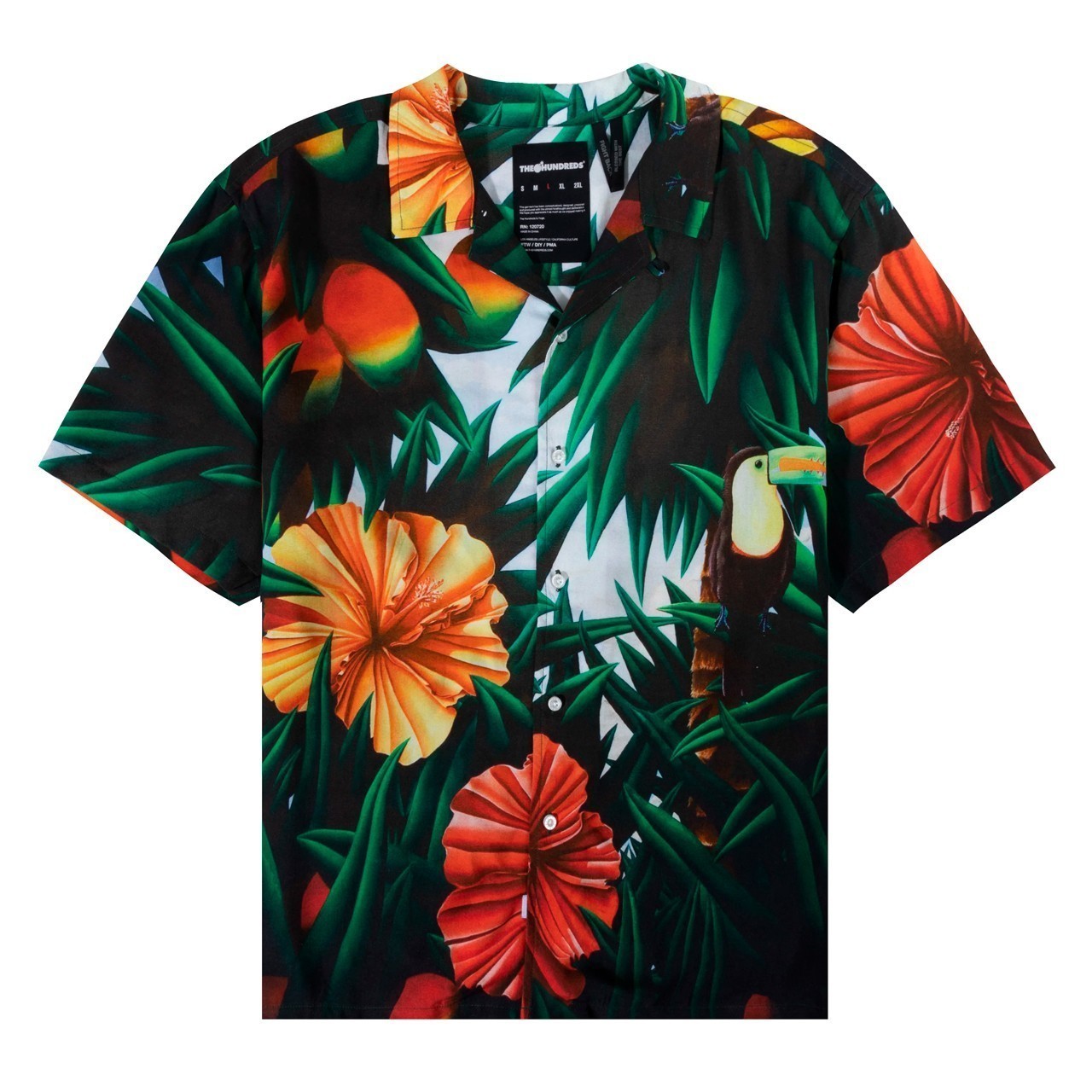 Рубашка мужская The Hundreds T23P208005 разноцветная L