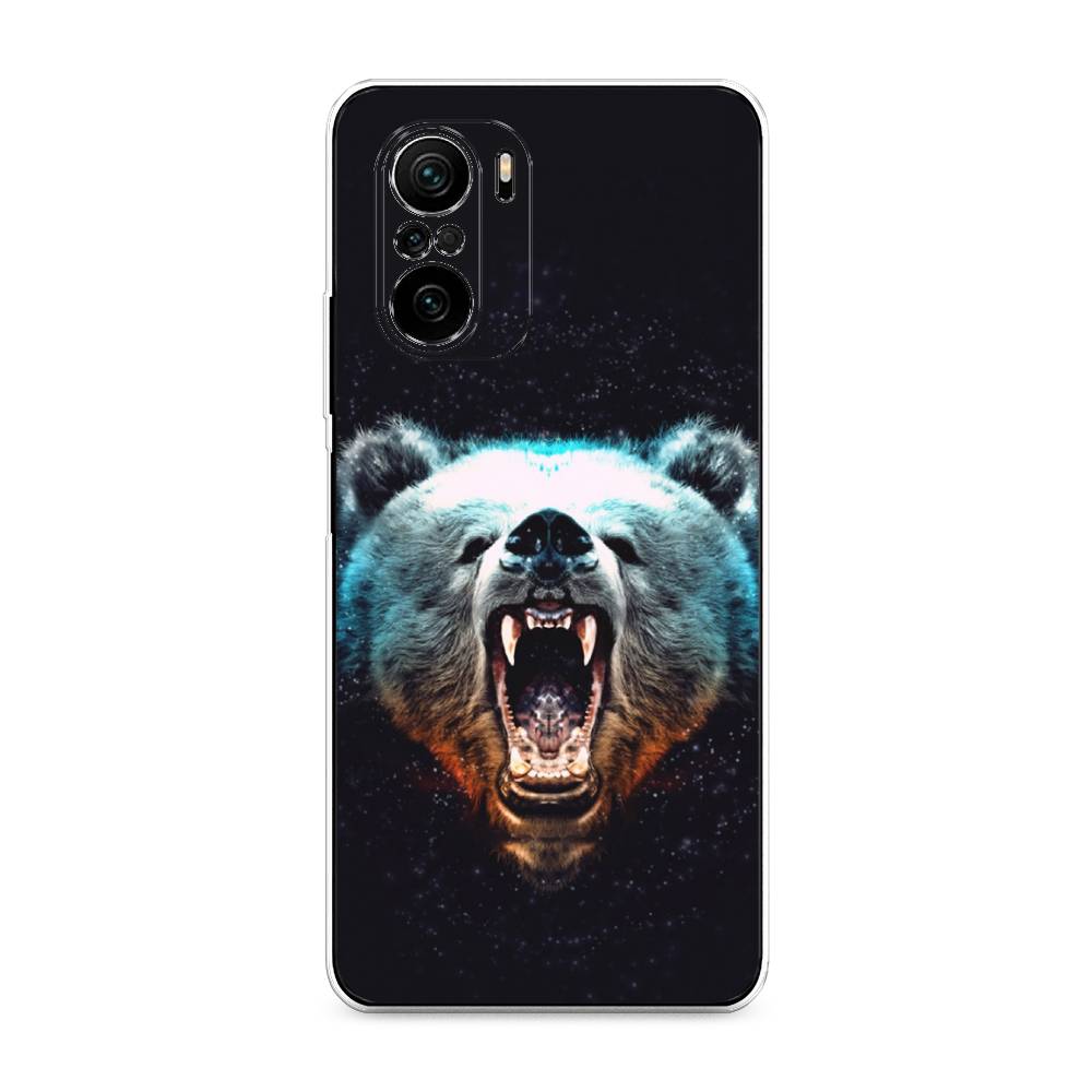 

Чехол Awog на Poco F3/Redmi K40/Mi 11i "Медведь", Разноцветный, 312650-2