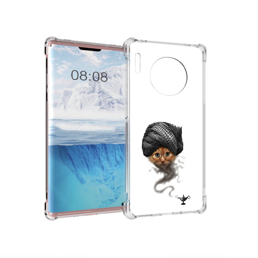 

Чехол MyPads Tocco для Huawei Mate 30 Pro кот джин, Прозрачный, Tocco