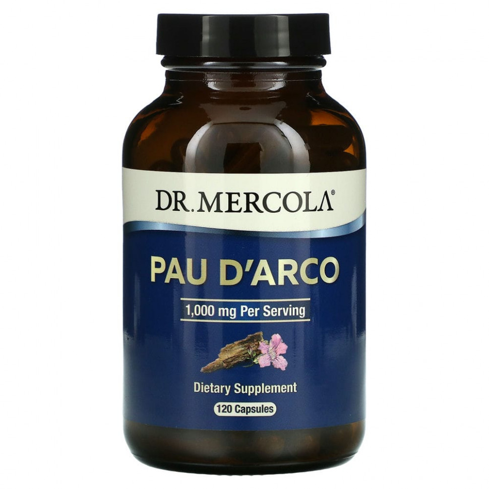 

Кора муравьиного дерева, Dr. Mercola, 500 мг, 120 капсул
