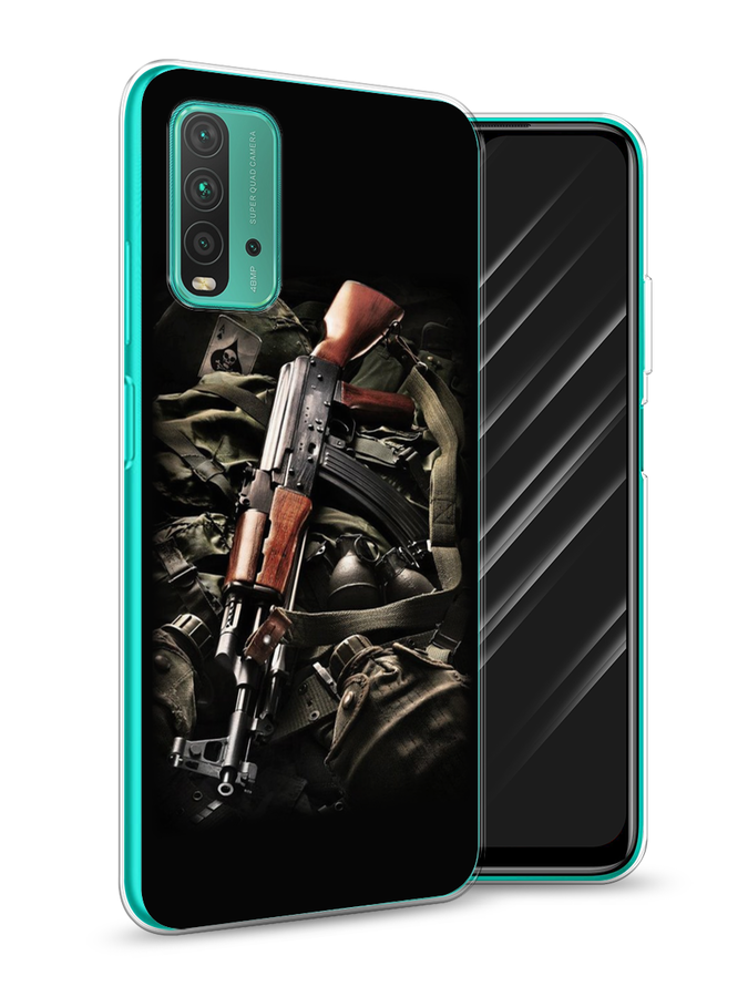 

Чехол Awog на Xiaomi Redmi 9T "Автомат", Разноцветный, 39850-5