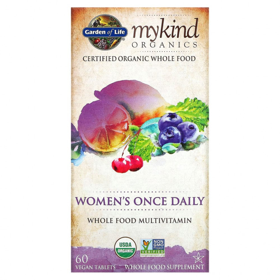 Пищевая добавка Garden of Life MyKind Organics для женщин 60 шт 11549₽