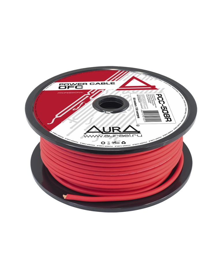 

Кабель автомобильный AuRa силовой PCC-508R 8 мм2 (8AWG) 1м