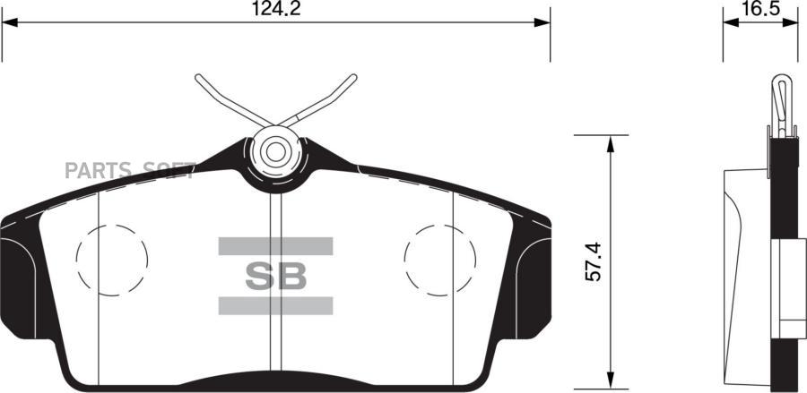 

Тормозные колодки Sangsin brake передние SP1482