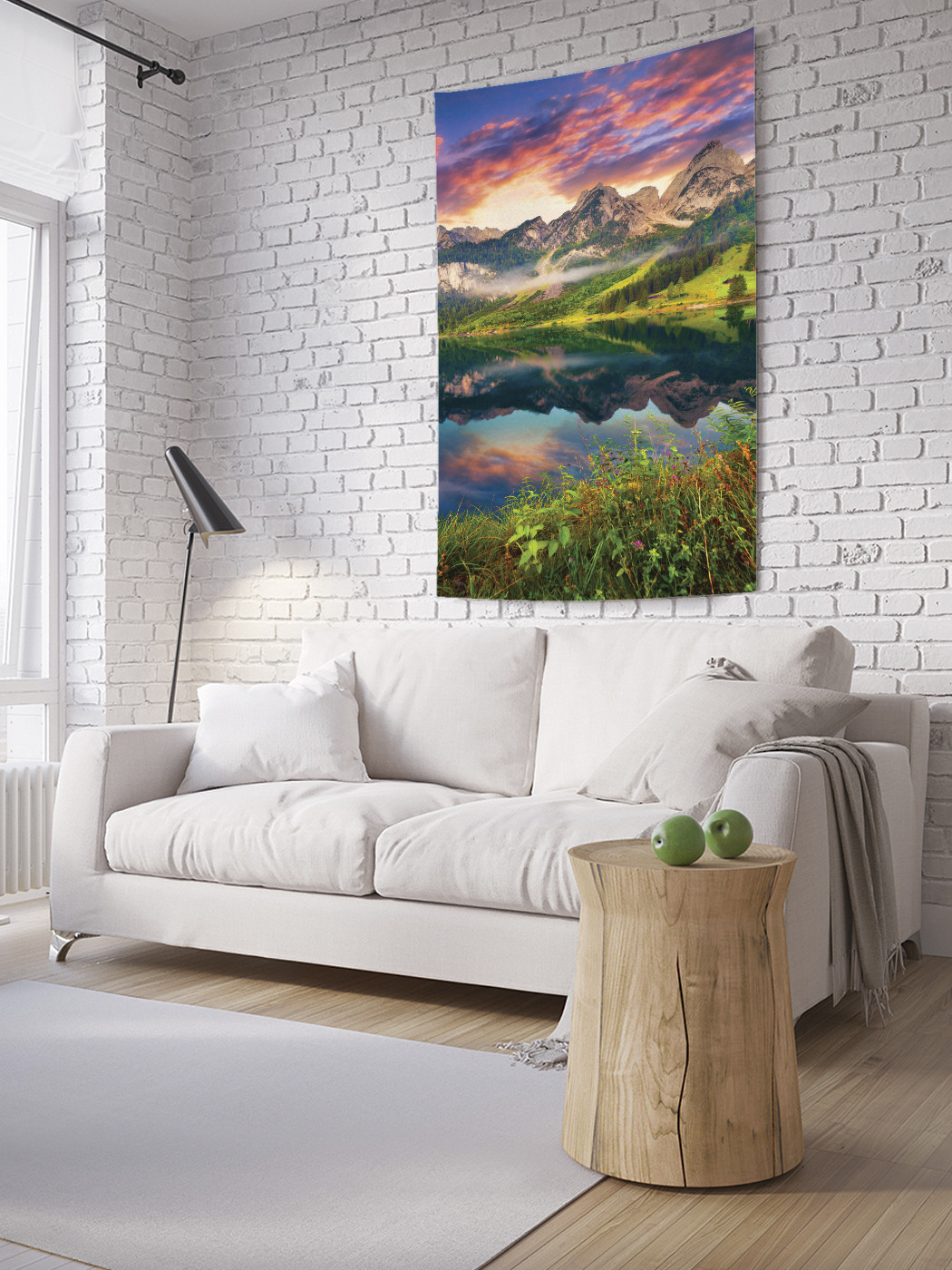 

Вертикальное фотопанно на стену JoyArty Утро в горах 150x200 см, Утро в горах