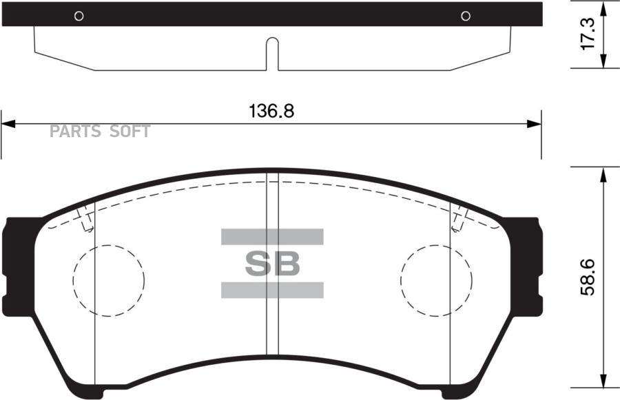 

Тормозные колодки Sangsin brake передние SP1475