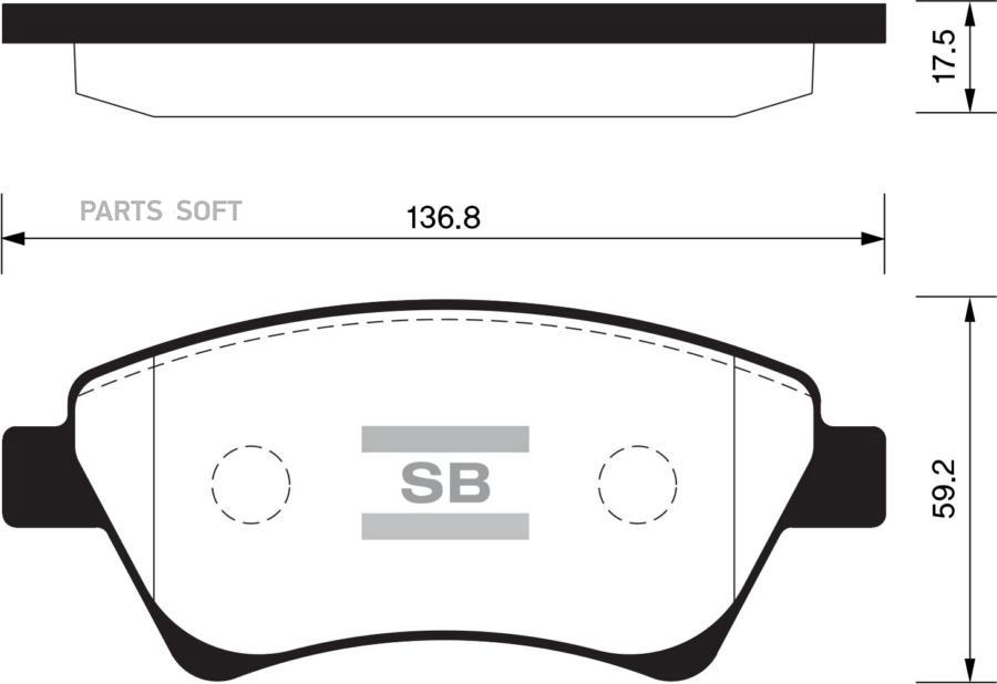 

Тормозные колодки Sangsin brake передние SP1413