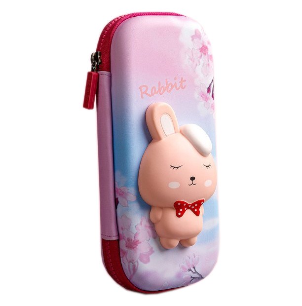

Пенал Кролик 3D (Rabbit) розовый
