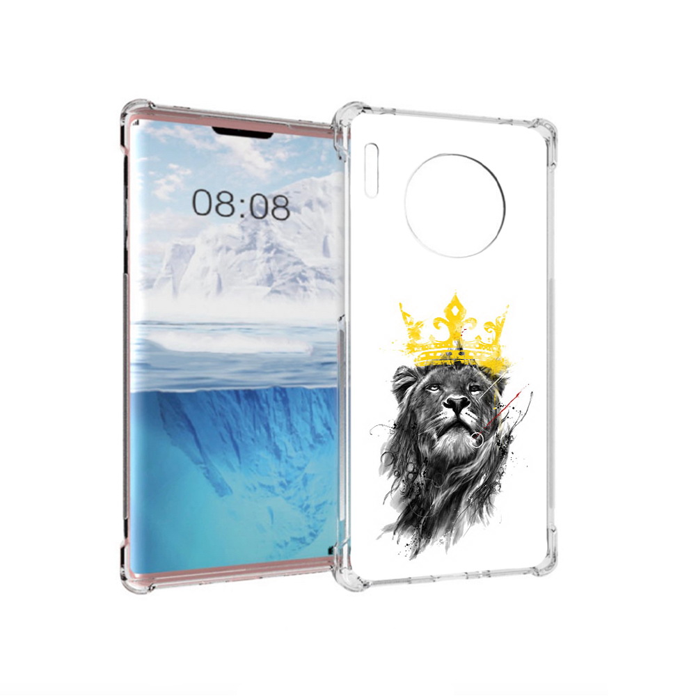

Чехол MyPads Tocco для Huawei Mate 30 Pro король-лев, Прозрачный, Tocco