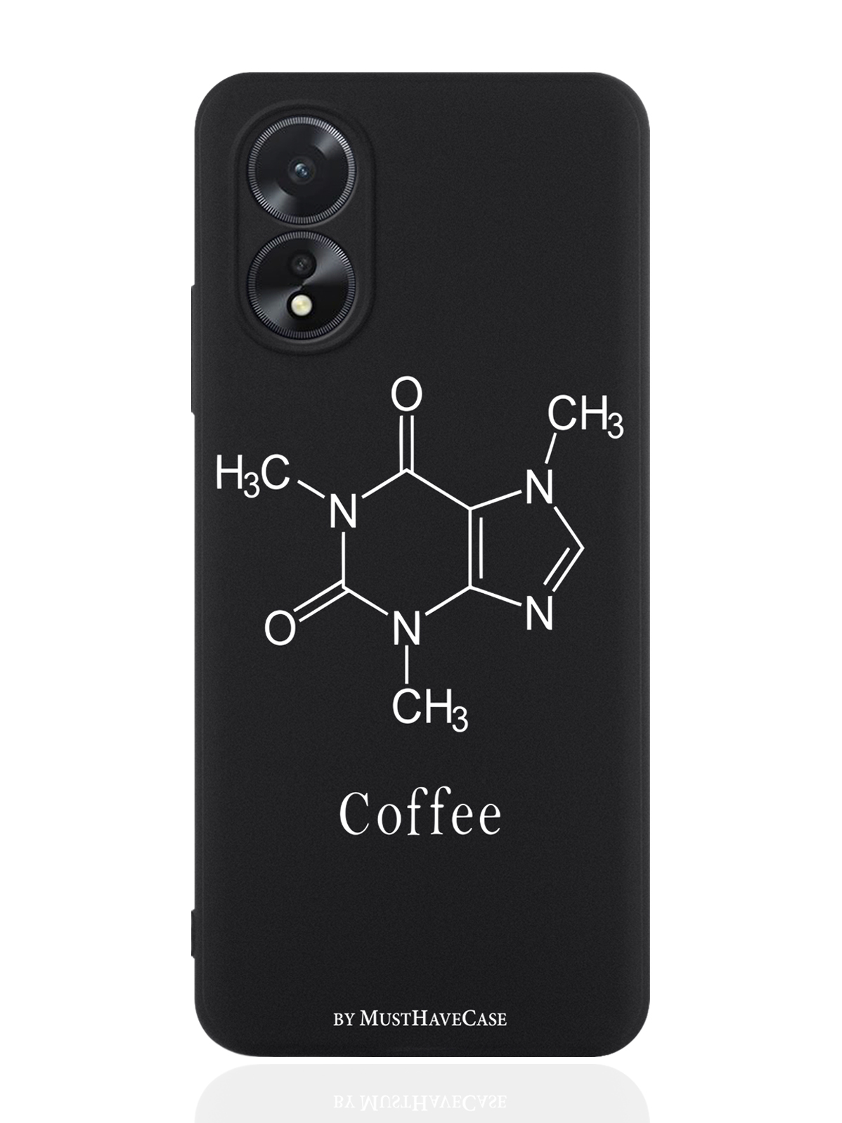 

Чехол для смартфона Oppo A38 4G Молекула кофе, Черный;белый, Oppo A38 4G