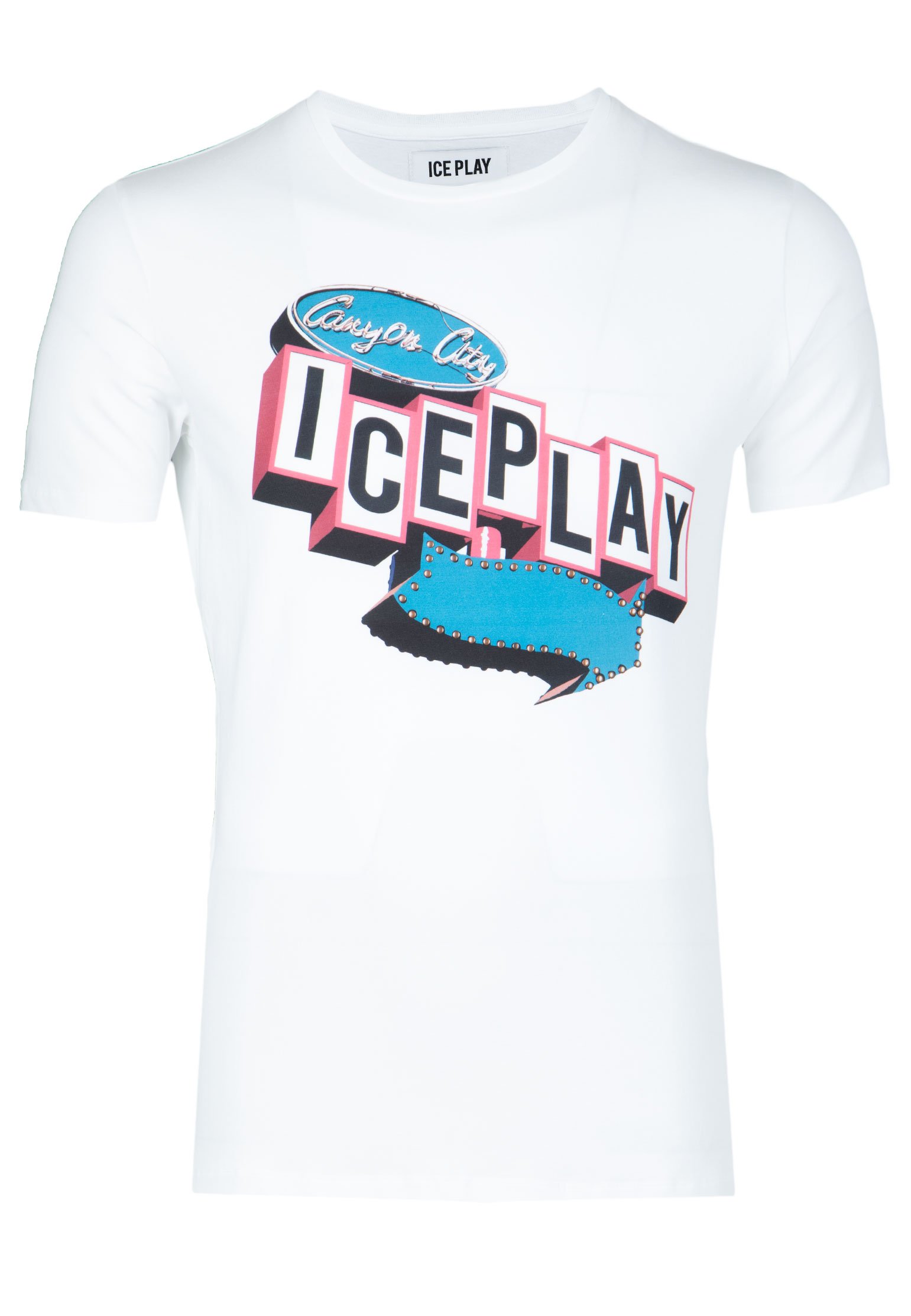 

Футболка мужская ICE Play 109134 белая 2XL, Белый, 109134