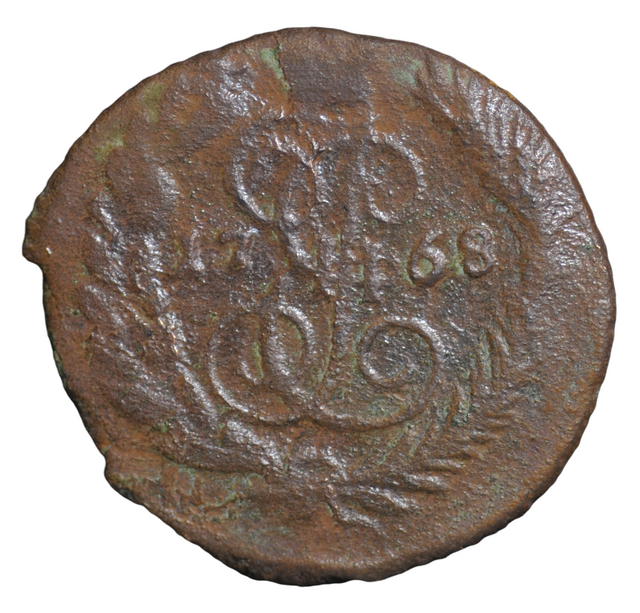 

Монета полушка (1/4 копейки) 1768 года, Екатерина II, CoinCollect, 1-POLUSHKA-1768-EM-01