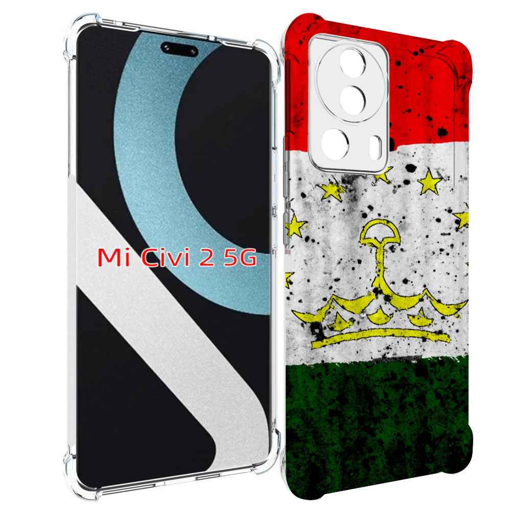 

Чехол MyPads герб флаг таджикистан для Xiaomi Civi 2, Прозрачный, Tocco