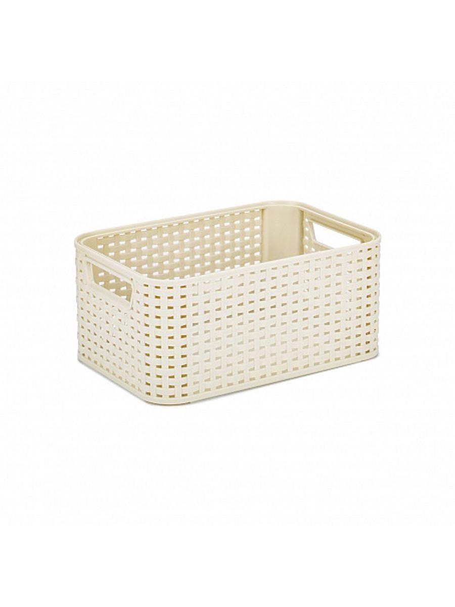 Корзина Curver Rattan Style Box S кремовая