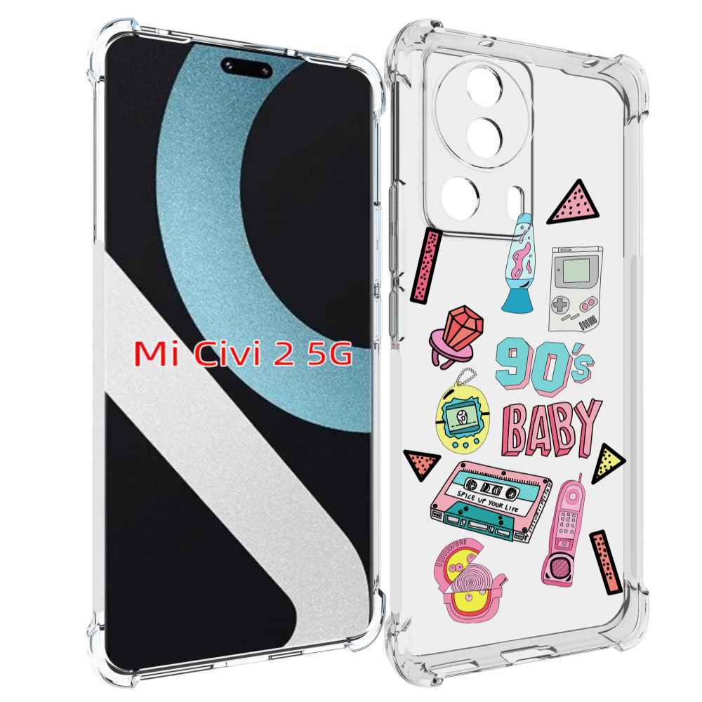 

Чехол MyPads гаджеты-90х для Xiaomi Civi 2, Прозрачный, Tocco