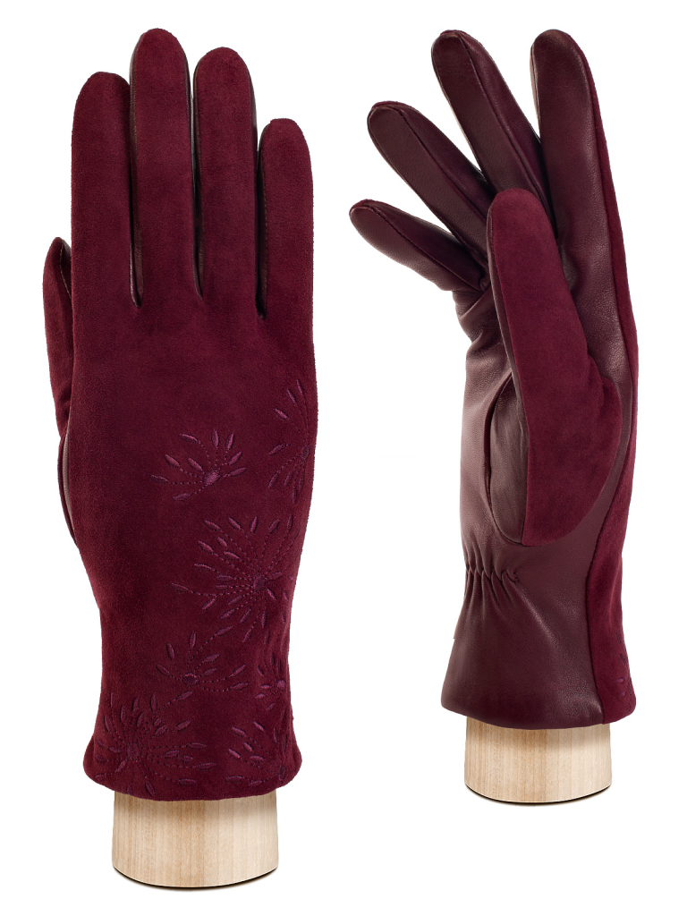 

Перчатки женские Eleganzza IS00190 бордовые р, Бордовый, IS00190