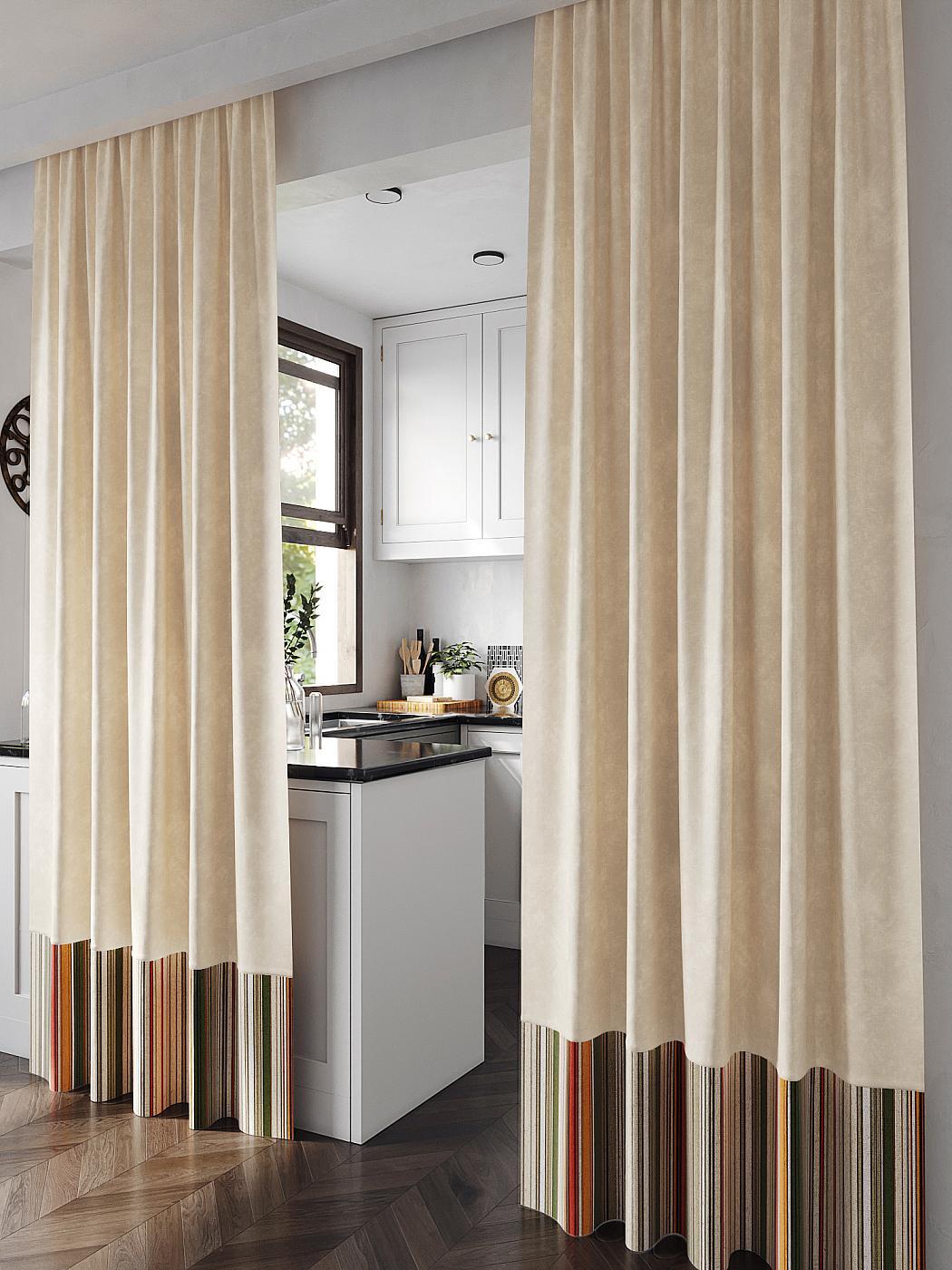 

Комплекты штор AT HOME Темиронс высота 250 см, ширина 150 см, Бежевый, 540025