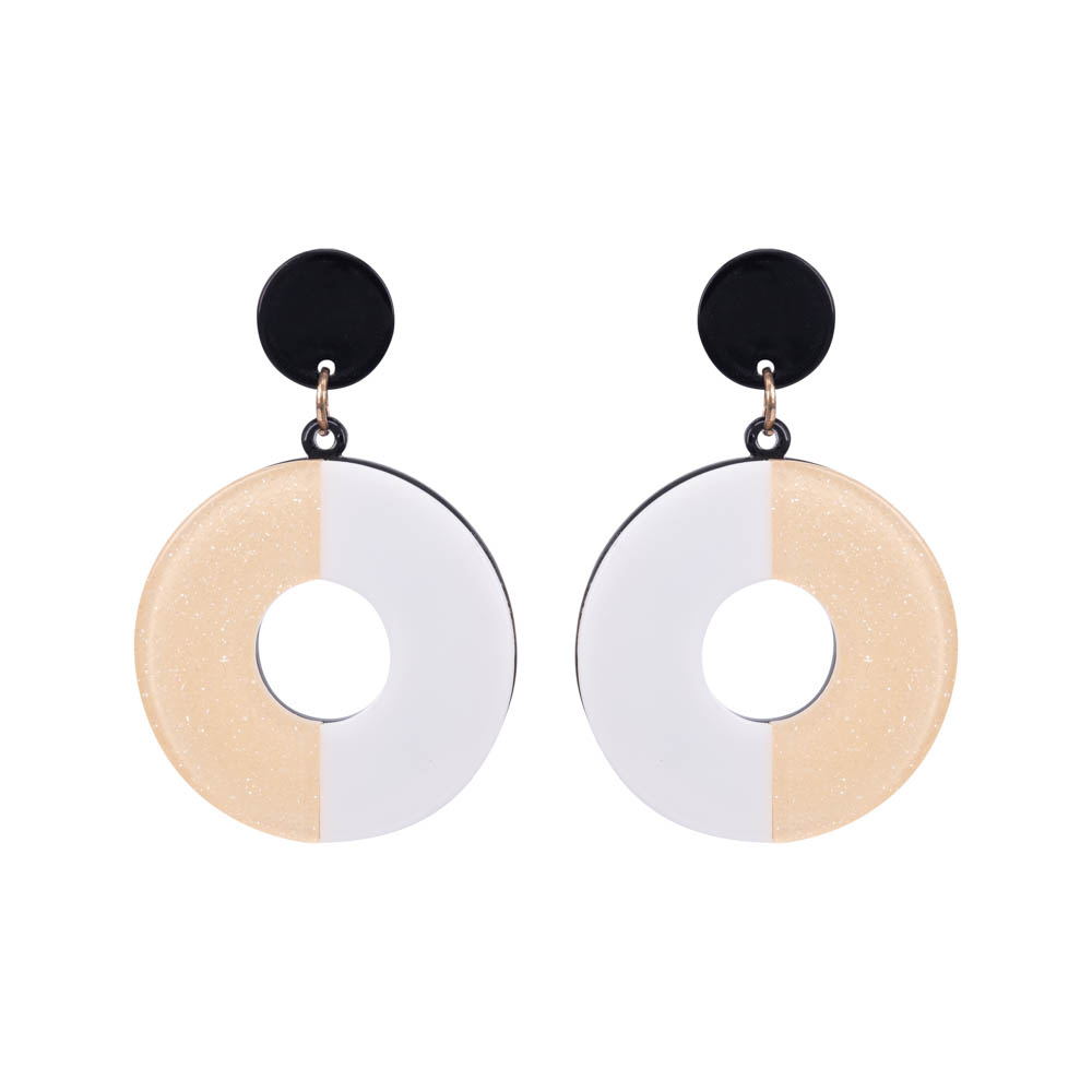 

Серьги подвески из бижутерного сплава OTOKODESIGN 1-56616, акрил, 1-56616