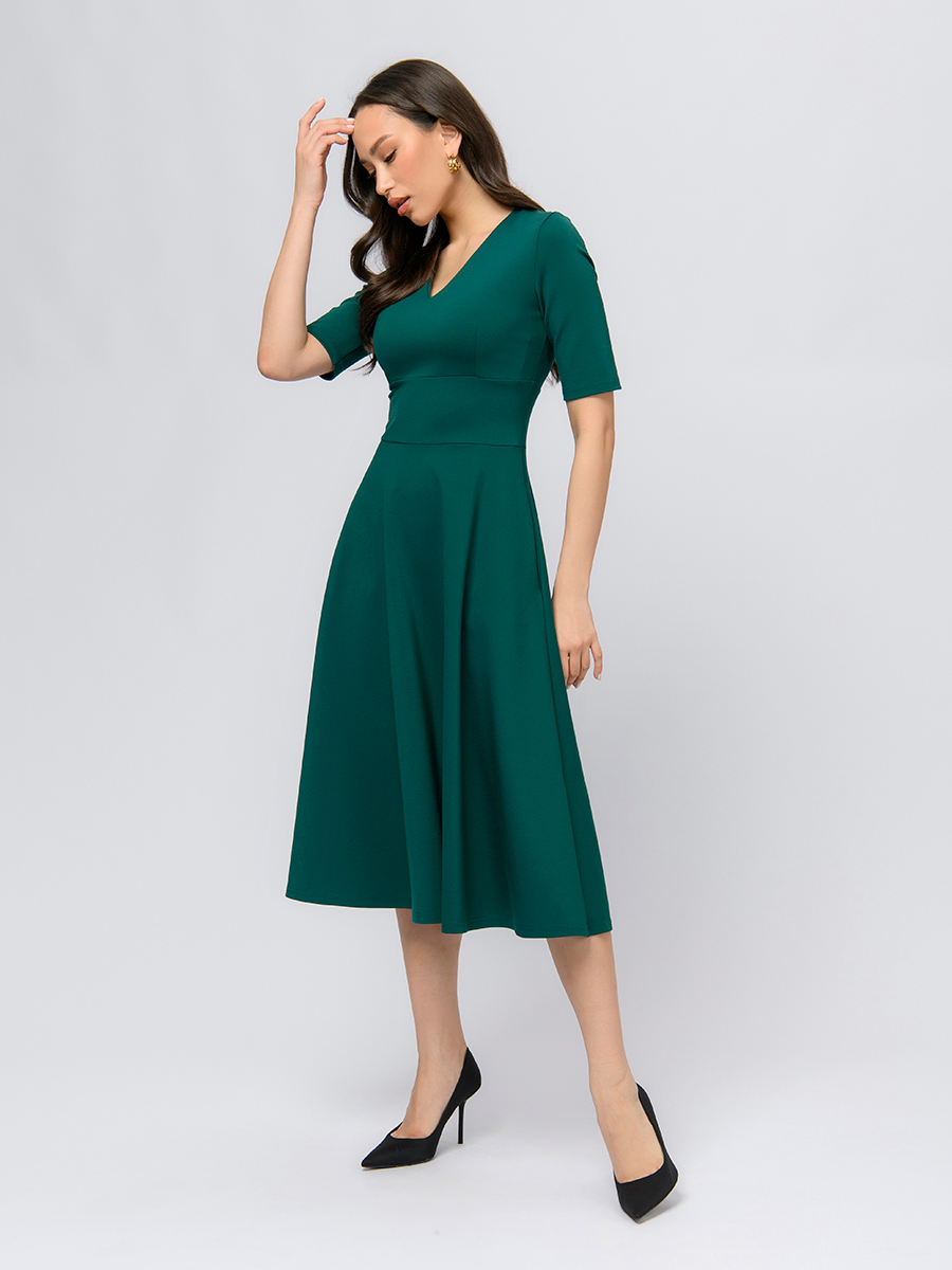 

Платье женское 1001dress 102219 зеленое 48 RU, Зеленый, 102219