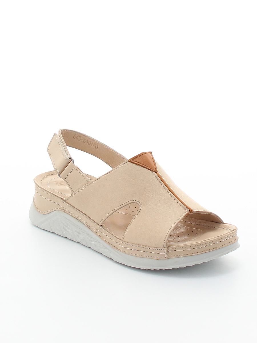 

Босоножки женские DAKKEM 643-61 бежевые 39 RU, 643-61