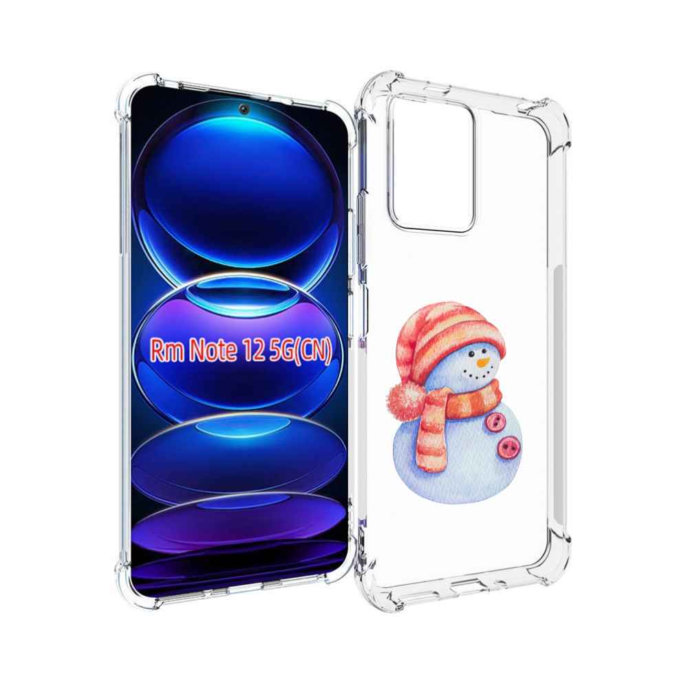 

Чехол MyPads Веселый снеговик для Xiaomi Redmi Note 12, Прозрачный, Tocco