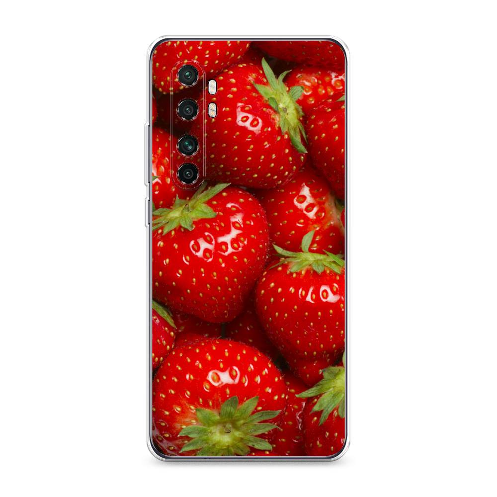 

Чехол Awog на Xiaomi Mi Note 10 Lite "Клубника", Разноцветный, 38450-10