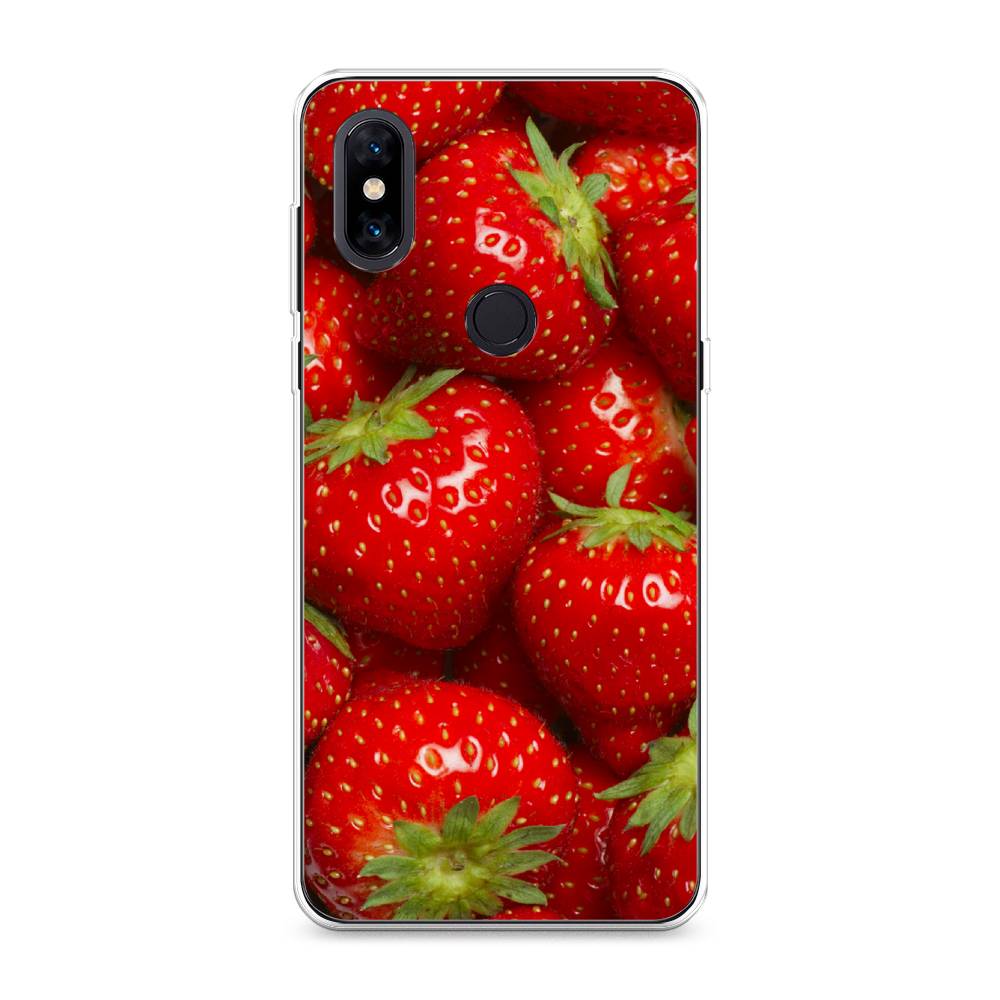 

Чехол Awog на Xiaomi Mi Mix 3 "Клубника", Разноцветный, 34950-10
