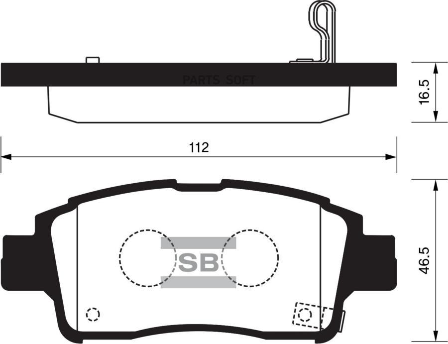 

Тормозные колодки Sangsin brake передние SP1230