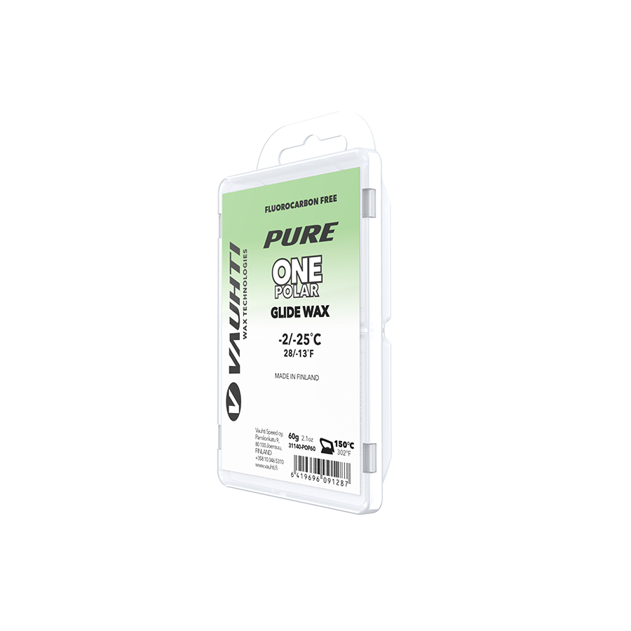 

Мазь скольжения VAUHTI PURE ONE POLAR -2C/-25C 60 грамм, Белый;зеленый
