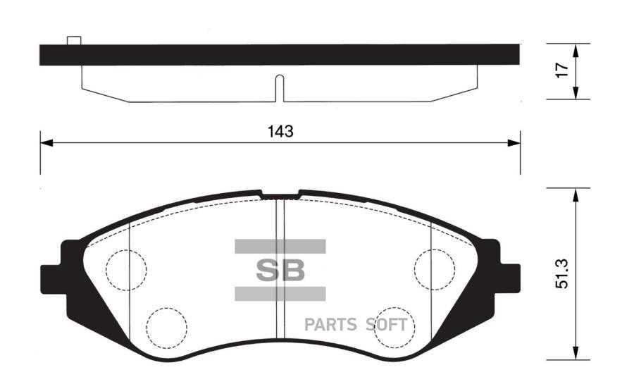 

Тормозные колодки Sangsin brake передние SP1077