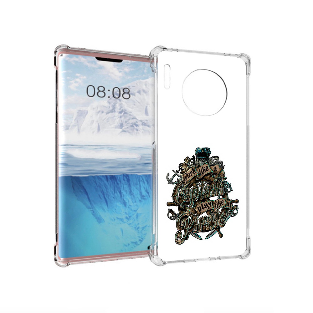

Чехол MyPads Tocco для Huawei Mate 30 Pro капитан пиратов, Прозрачный, Tocco