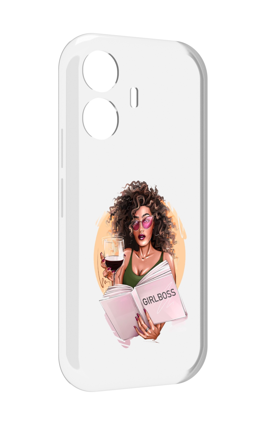 

Чехол MyPads Girlboss with wine_ Etsy женский для Vivo 6 Lite, Прозрачный, Tocco