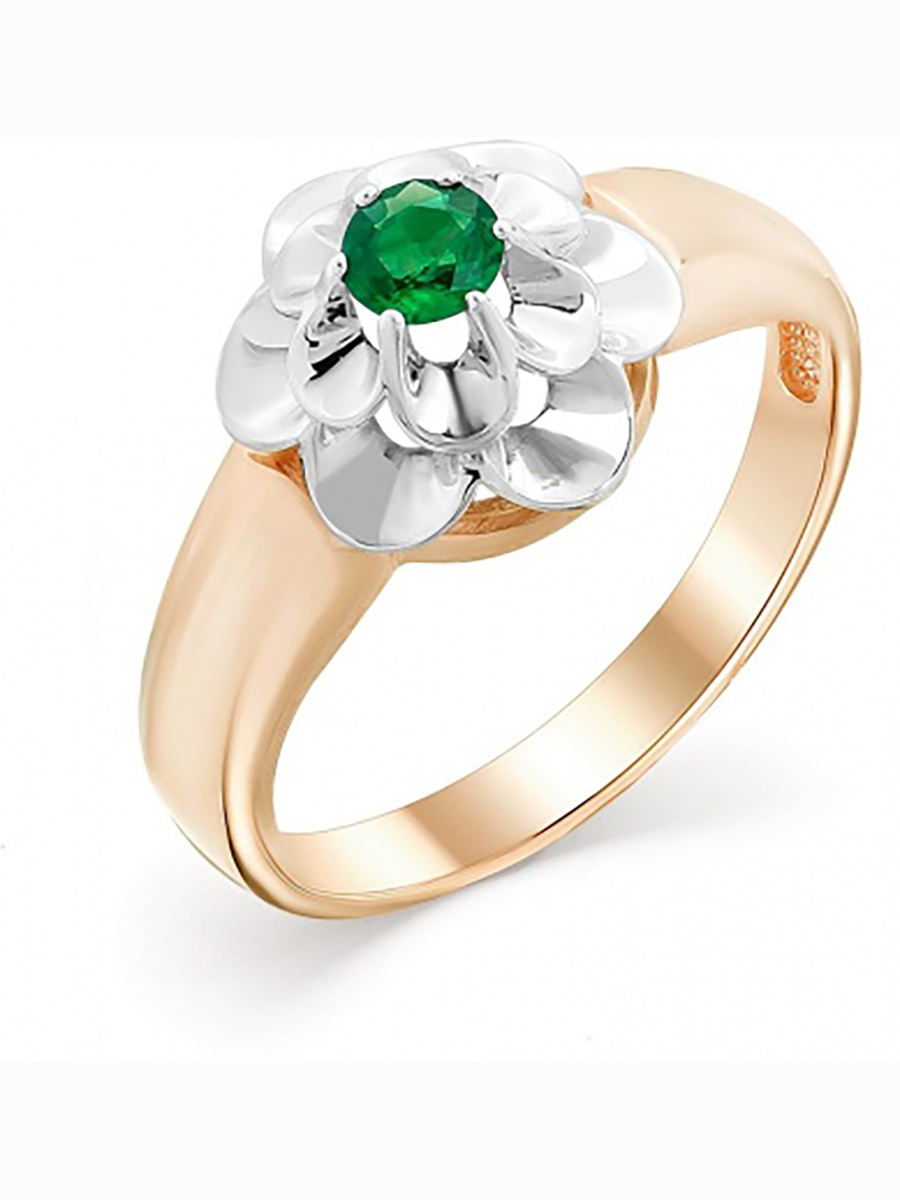 

Кольцо из красного золота с 1 изумрудом р. 18,5 Master Brilliant 1-106-169-01, 1-106-169-01