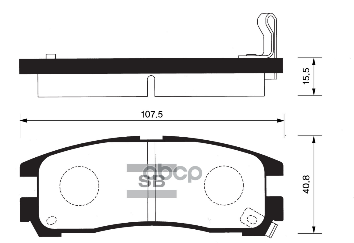 

Тормозные колодки Sangsin brake задние SP1046R