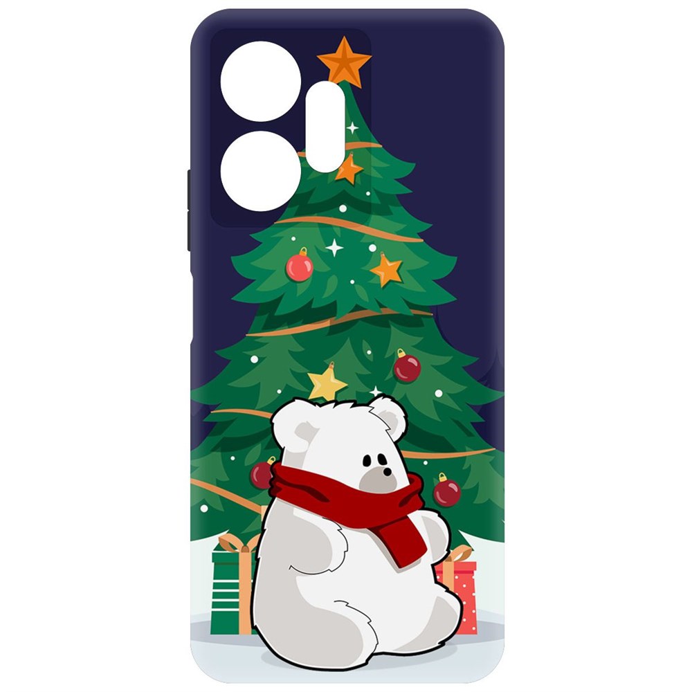 

Чехол-накладка Софт Медвежонок для Infinix Zero 20 4G, Черный