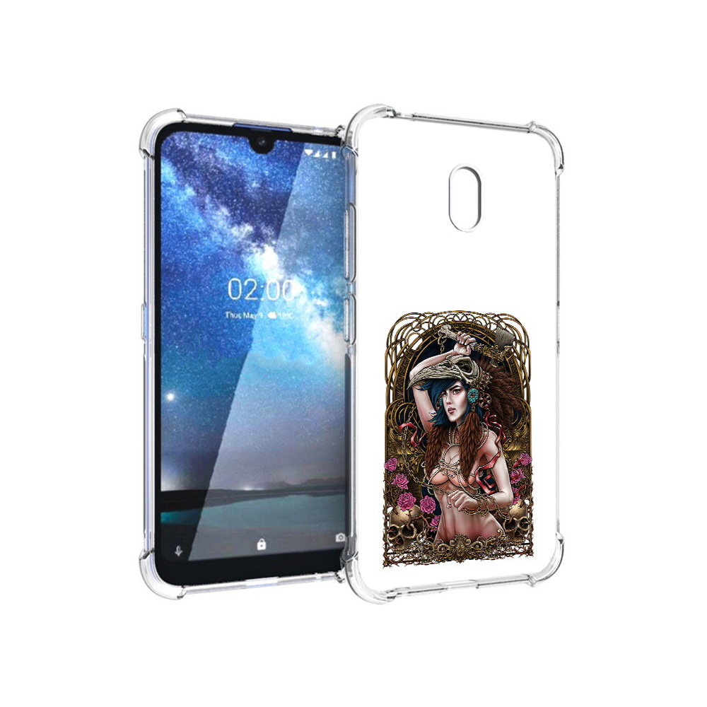 

Чехол MyPads Tocco для Nokia 2.2 красивая девушка рисунок (PT134721.103.407), Прозрачный, Tocco