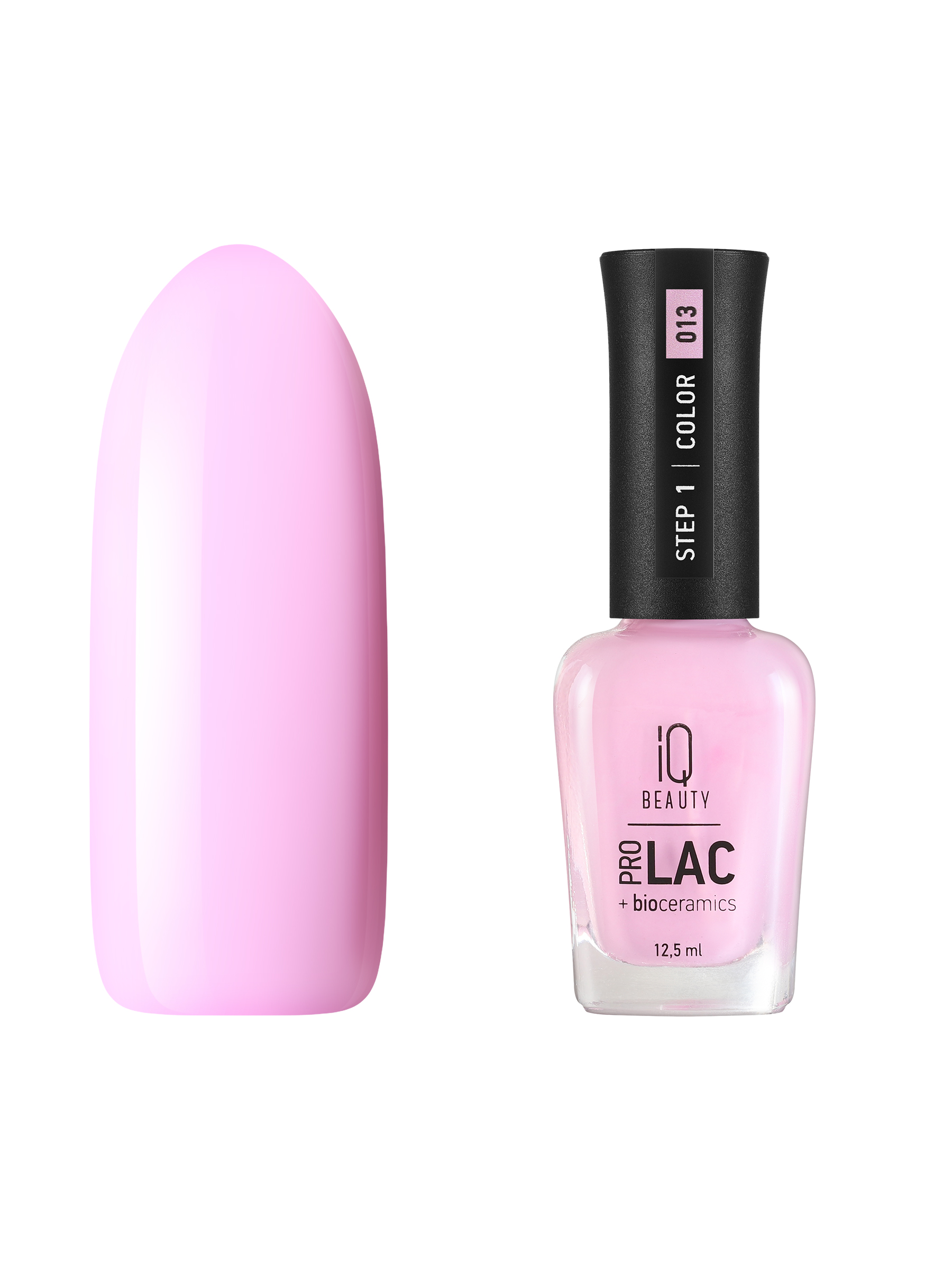 

Лак для ногтей IQ Beauty PROLAC+bioceramics 013 Lulu, 12.5 мл, Розовый